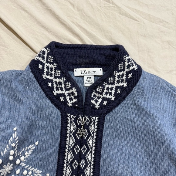 Blue Patterned Sweater - Picture 4 of 4